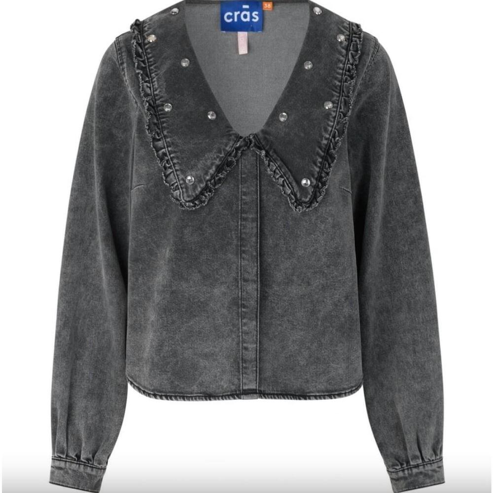 NEW CRAS zelda shirt in denim black